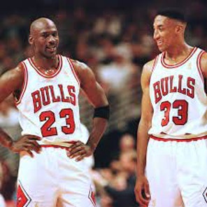 Bulls Jordan and Pippen